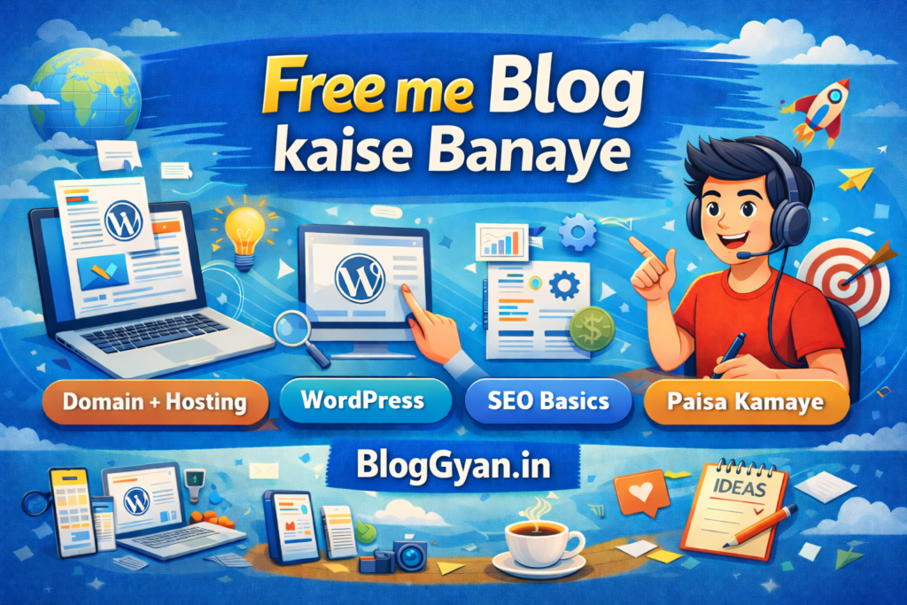 free me blog kaise banaye wordpress aur seo basics guide